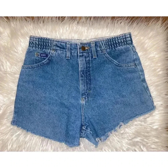 Vintage Lee High Waisted Mom Shorts - Picture 1 of 5